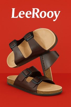 LeeRooy Lightweight Comfortable Indoor Outdoor Daily Use Casual Slides Slippers Sandals