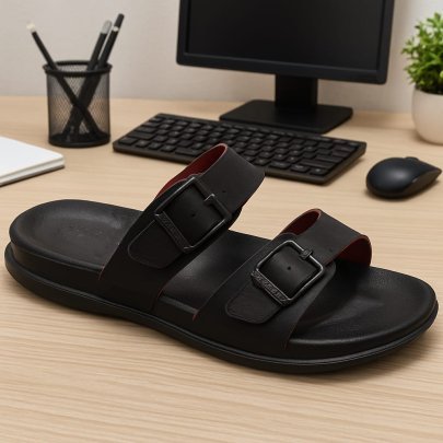 LeeRooy Lightweight Comfortable Indoor Outdoor Daily Use Casual Slides Slippers Sandals