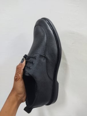 Stylish Mens Formal Lathe Shoe Black Brown Ten