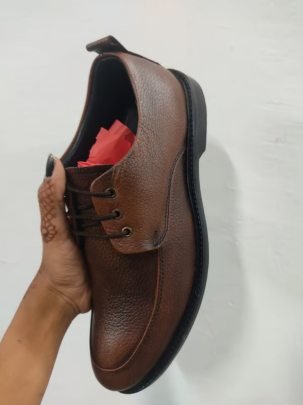 Stylish Mens Formal Lathe Shoe Black Brown Ten