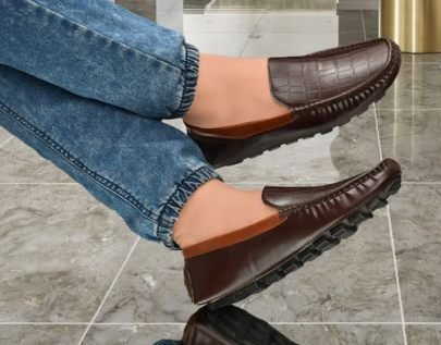 Stylish Mens Loaffer Shoe Black Brown Ten