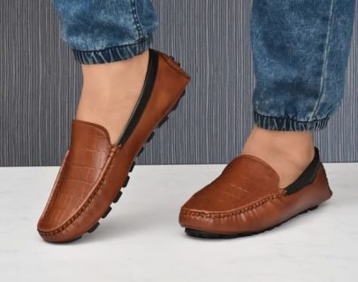 Stylish Mens Loaffer Shoe Black Brown Ten